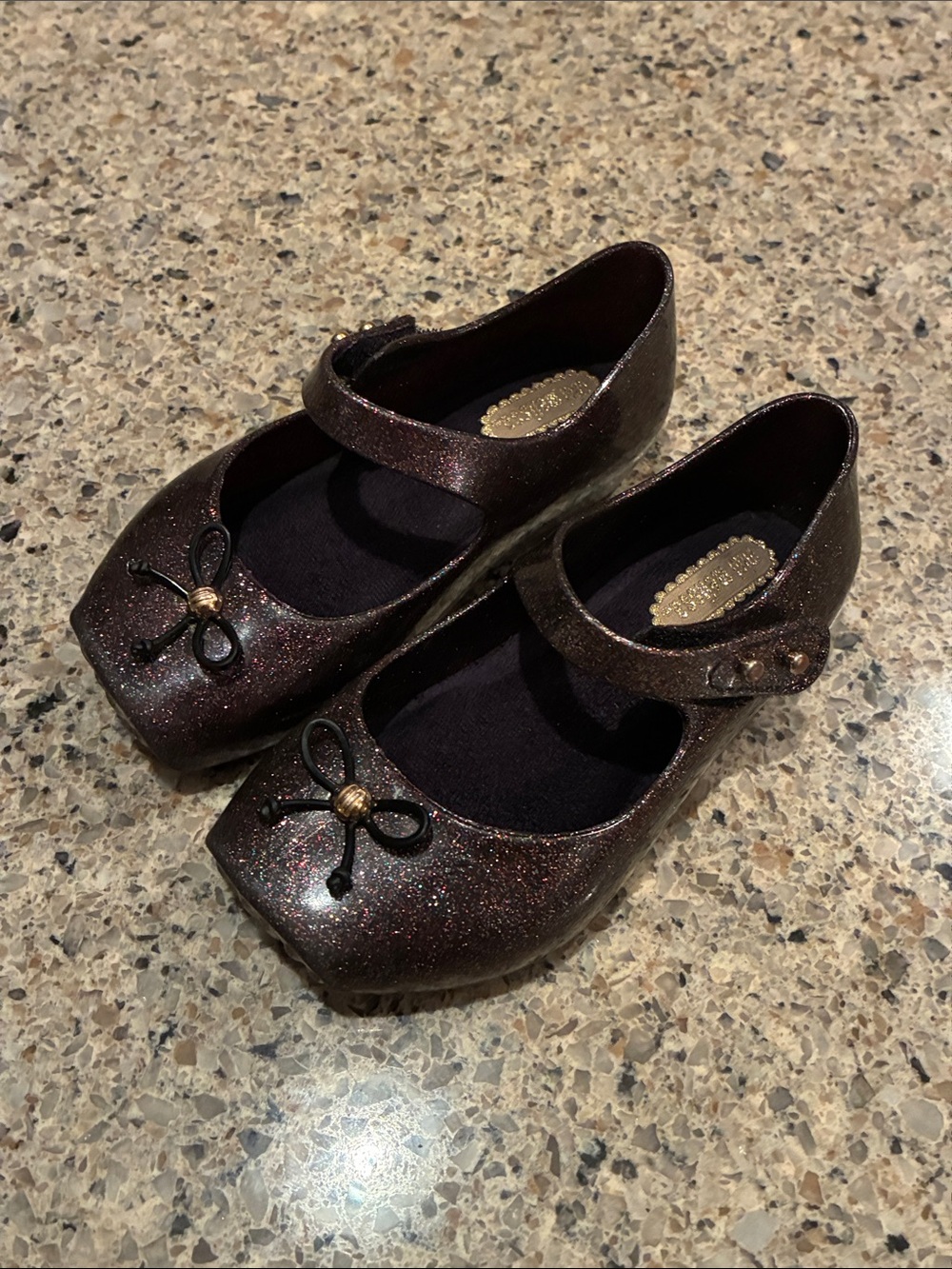 TODDLER MINI MELISSA 31465 BALLET SP BB MARY JANE FLAT 03800 MULTICOLOR GLITTER